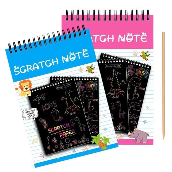 rainbow scratch book 1 pcs Office and Stationery